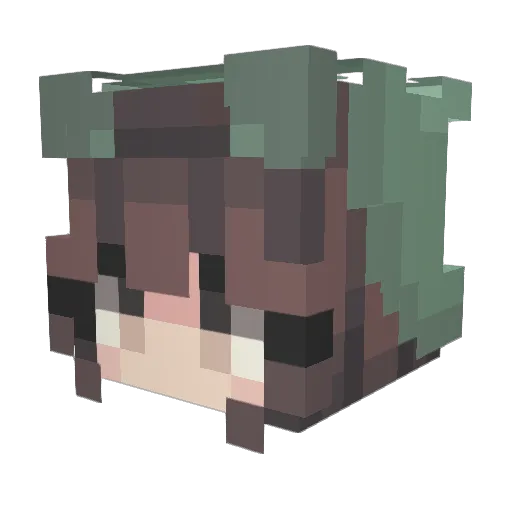Libaiz Minecraft avatar head, 3D render