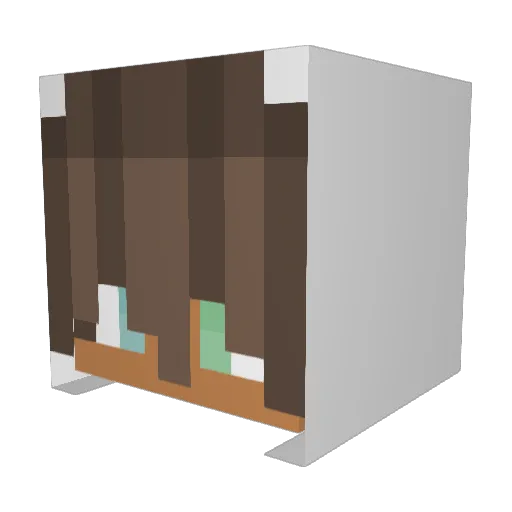 Libb_07 Minecraft avatar head, 3D render
