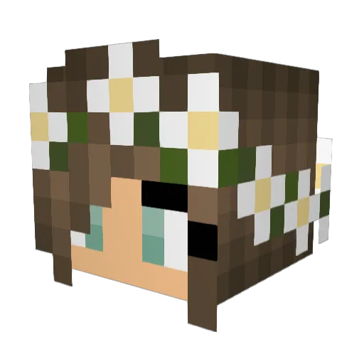 Libby_michael Minecraft avatar head, 3D render