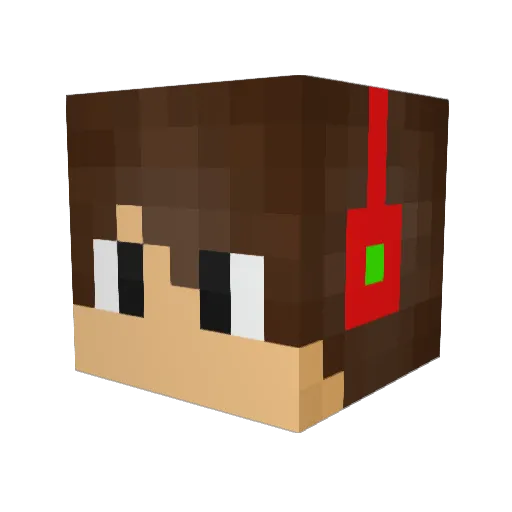 Libenh Minecraft avatar head, 3D render