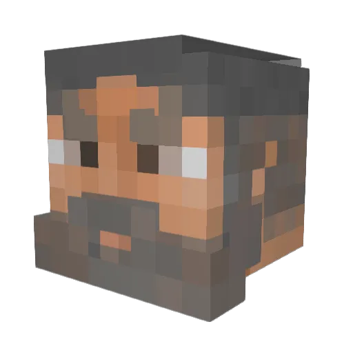 LiberalHunter_ Minecraft avatar head, 3D render