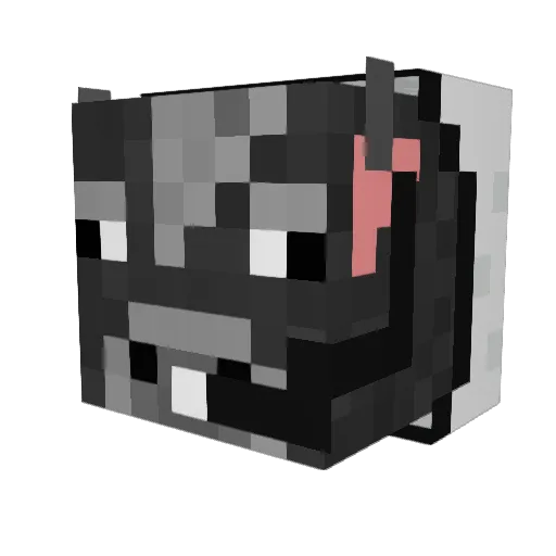 Liberfull Minecraft avatar head, 3D render