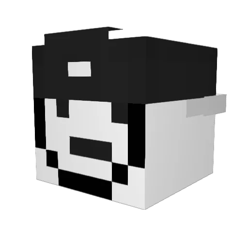 Libermann01 Minecraft avatar head, 3D render
