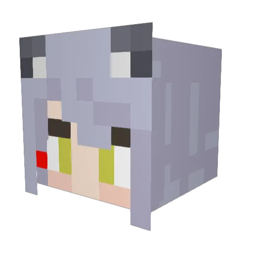 Libersta Minecraft avatar head, 3D render