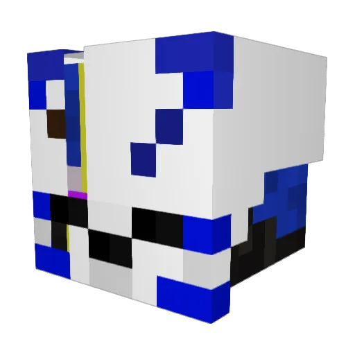 LibertyFox Minecraft avatar head, 3D render