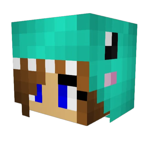 LibertyS1776 Minecraft avatar head, 3D render