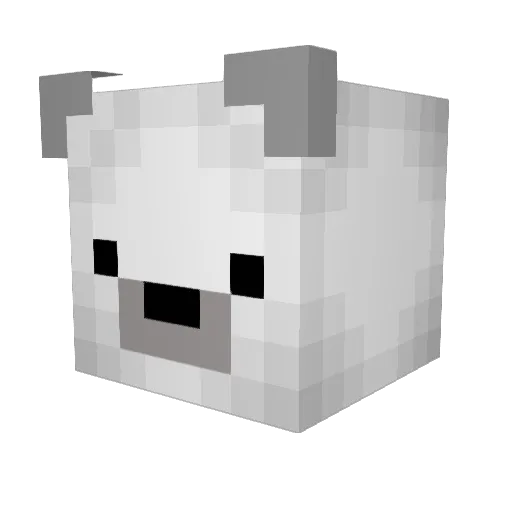 LiberumN Minecraft avatar head, 3D render