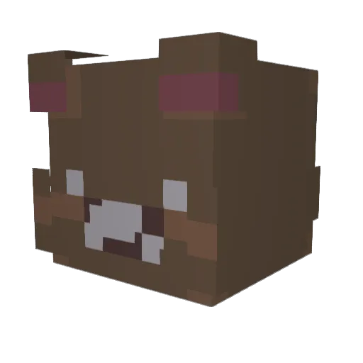 Liberyrider Minecraft avatar head, 3D render