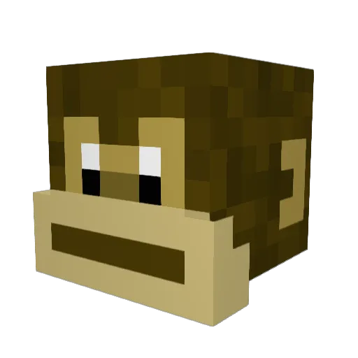 Liboredo Minecraft avatar head, 3D render