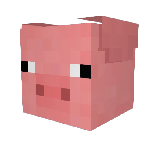 Libra3612 Minecraft avatar head, 3D render