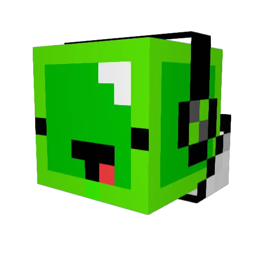 Libra Minecraft avatar head, 3D render
