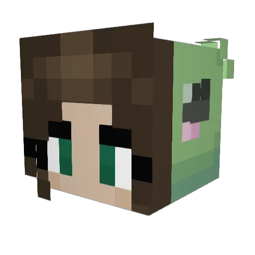 LibraBel Minecraft avatar head, 3D render