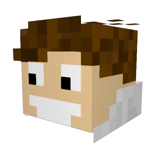 LibraPlayz Minecraft avatar head, 3D render