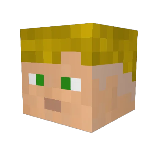 LibraVibes4Real Minecraft avatar head, 3D render