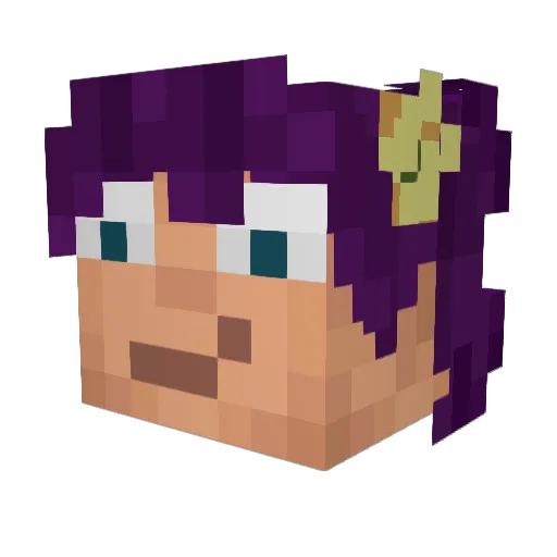LibraZenkou Minecraft avatar head, 3D render