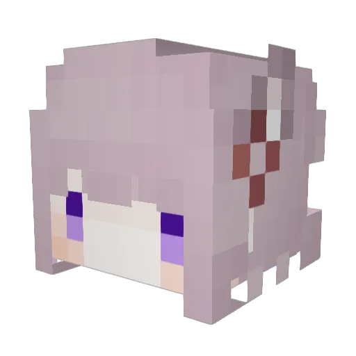 Libra_1017 Minecraft avatar head, 3D render