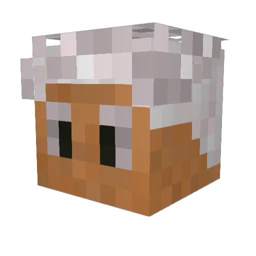 Librawing Minecraft avatar head, 3D render