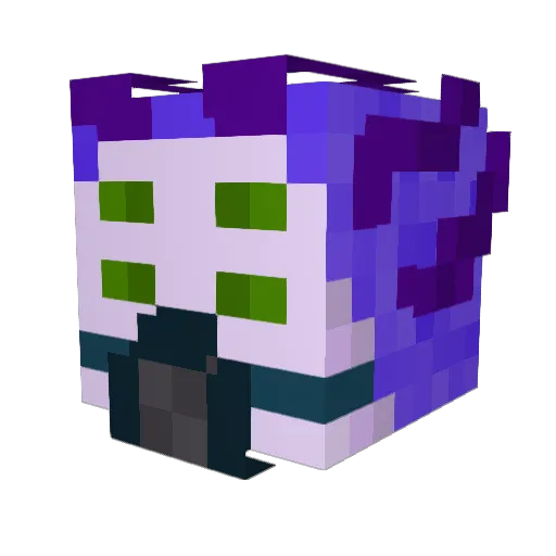 Libree Minecraft avatar head, 3D render
