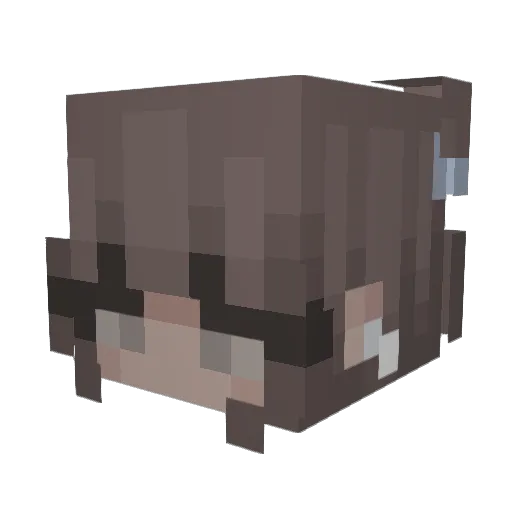 Libsx Minecraft avatar head, 3D render