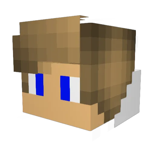 LibyM Minecraft avatar head, 3D render