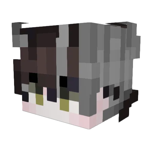 LicManolo Minecraft avatar head, 3D render