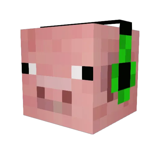LicasLar Minecraft avatar head, 3D render