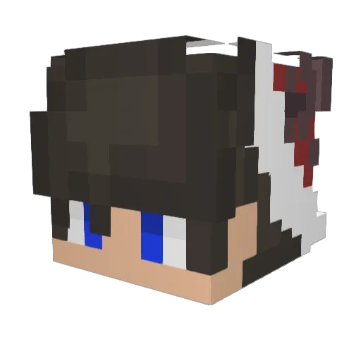 LichanniV Minecraft avatar head, 3D render