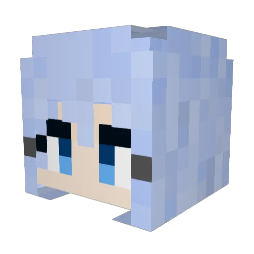 Lichee_sweet Minecraft avatar head, 3D render