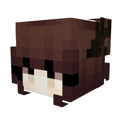 Lichls Minecraft avatar head, 3D render