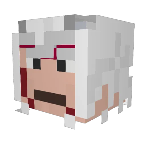 Lichritter Minecraft avatar head, 3D render