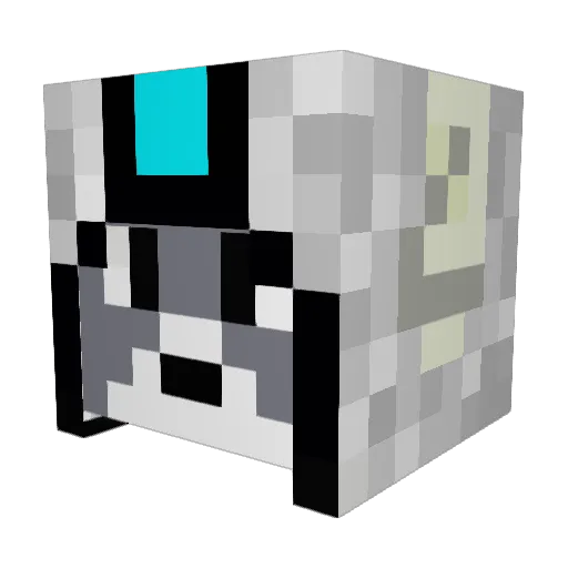 Lichtfusion Minecraft avatar head, 3D render