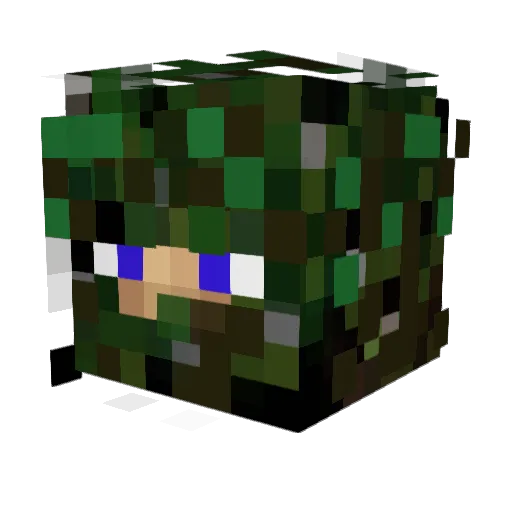 Lichthammer90 Minecraft avatar head, 3D render