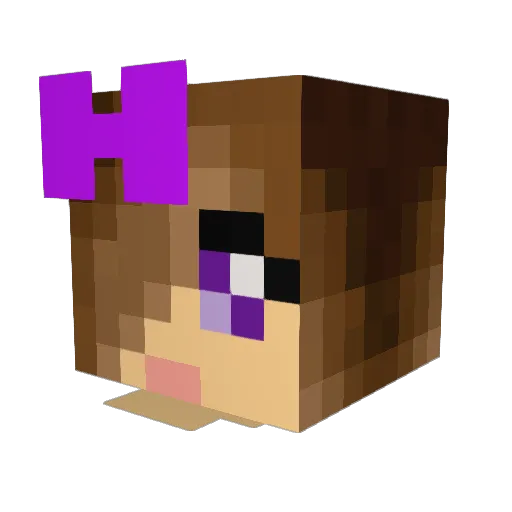 LickThePie Minecraft avatar head, 3D render