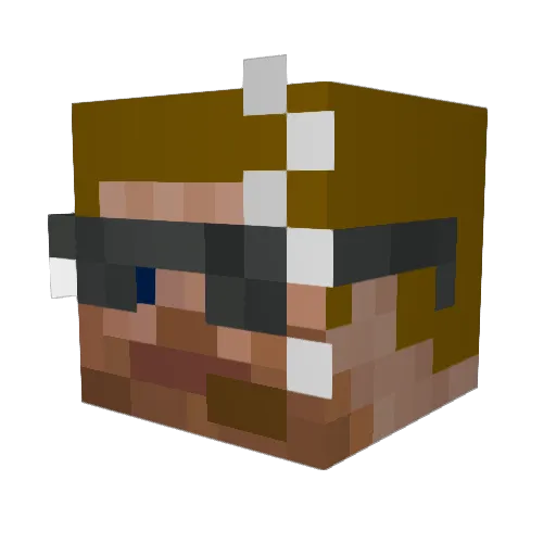 LickingUdders Minecraft avatar head, 3D render