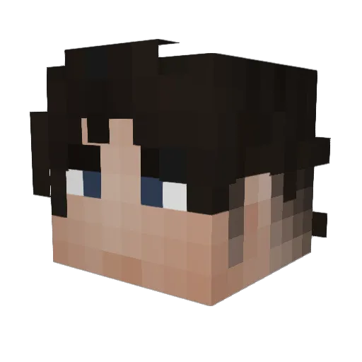 Lickspittle Minecraft avatar head, 3D render