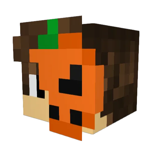 LicoRo Minecraft avatar head, 3D render