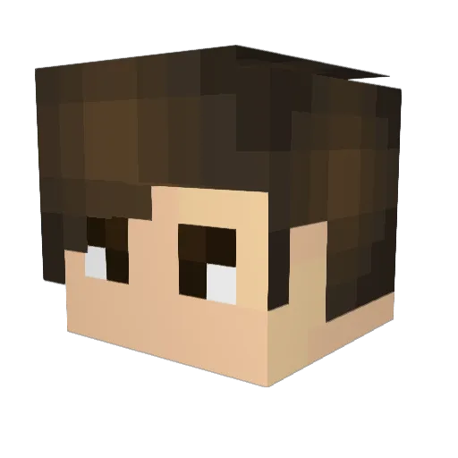 Licton1 Minecraft avatar head, 3D render