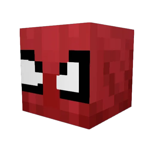 Licuadora Minecraft avatar head, 3D render