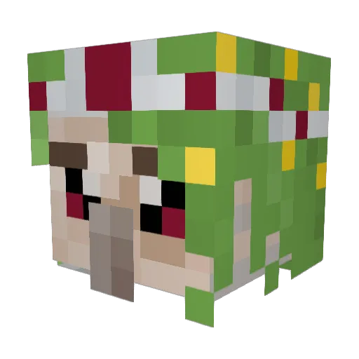Liddafire Minecraft avatar head, 3D render