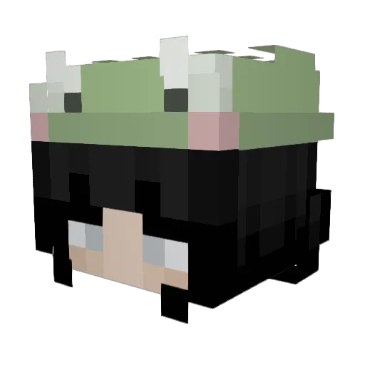 Lidia_Aguilar Minecraft avatar head, 3D render