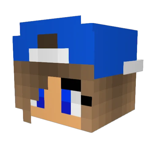 Lidinta Minecraft avatar head, 3D render
