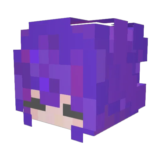 LieRaido Minecraft avatar head, 3D render