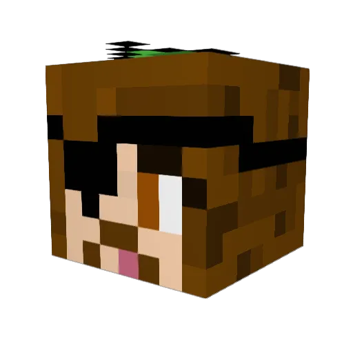 LieVicking Minecraft avatar head, 3D render