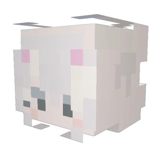 Lie_yanCN Minecraft avatar head, 3D render
