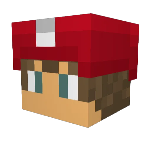 Liedyyy Minecraft avatar head, 3D render