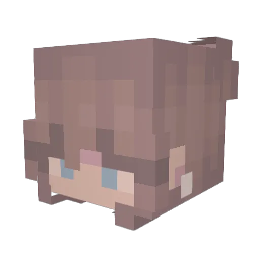 Lieke203 Minecraft avatar head, 3D render