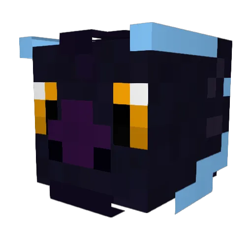 LiekkiFloof Minecraft avatar head, 3D render