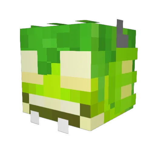 Liemuu Minecraft avatar head, 3D render