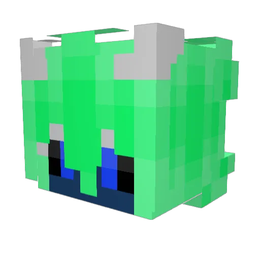 LienTheLime Minecraft avatar head, 3D render