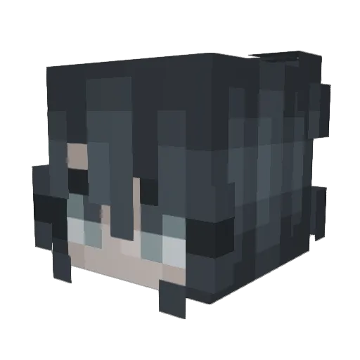 Lieo Minecraft avatar head, 3D render